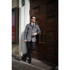 Куртка TRUE BORMAN базовый гардероб, размер 54, серый