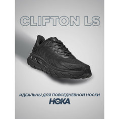 Кроссовки HOKA ONE ONE Clifton LS, полнота D, размер US8D/UK7.5/EU41 1/3/JPN26, черный