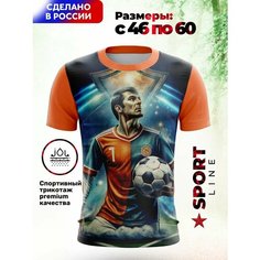 Футболка Evofox, размер 3XL, оранжевый, синий