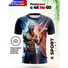 Футболка Evofox, размер 4XL, красный, синий, черный