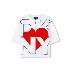 Футболка DKNY, размер 14 лет, белый