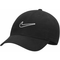 Бейсболка NIKE Unisex Nike Sportswear Essentials Heritage86 Cap для мужчин и женщин, размер MISC, черный