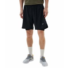Шорты спортивные Reebok Running 2 in 1 Shorts, размер XL, черный