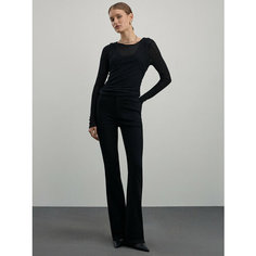Джинсы буткат Zarina bootcut, размер 2XL (RU 52)/176, черный