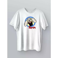 Футболка моряк папай, размер 8XL, черный HDW