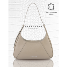 Сумка багет Ocean bag Lola, фактура зернистая, капучино