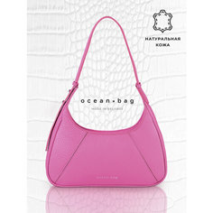 Сумка багет Ocean bag Lola, фактура зернистая, розовый