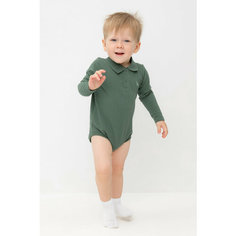 Боди crockid КР 6529/лесной мох к492, размер 44/68, зеленый