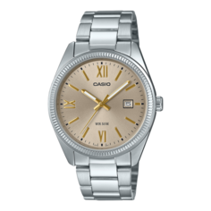 Наручные часы CASIO Collection, бежевый, серебряный