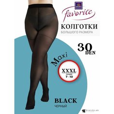 Колготки Большие размеры, 30 den, черный Bisoks