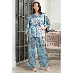 Пижама для кормящих мам MIA-AMORE, размер 3XL, бирюзовый, бирюзовый