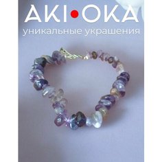 Браслет Aki-Oka, аметист, фиолетовый