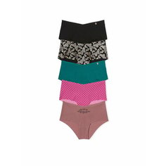 Трусы Victorias Secret, комплект из 5 шт., размер S, мультиколор