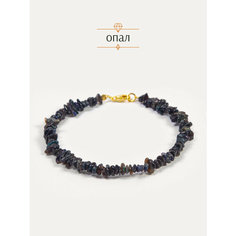 Браслет-нить BL Jewelry, опал, 1 шт., размер 17 см, черный