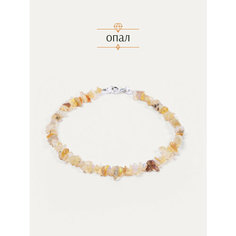 Браслет-нить BL Jewelry, опал, 1 шт., размер 19 см, желтый