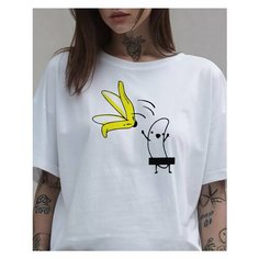 Футболка, размер XS, белый Без бренда