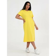 Платье Весна-лето 2024, размер 46, желтый Нет бренда