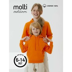 Худи molti, размер 6 лет, ярко-оранжевый