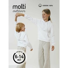 Худи molti, размер 6 лет, белый