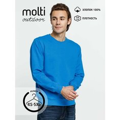 Свитшот molti, размер L, , бирюзовый