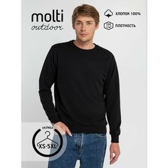 Свитшот molti, размер S, , черный, Черный