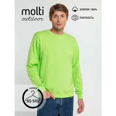 Свитшот molti, размер XS, , зеленый