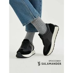 Кроссовки Salamander Осень-зима 2024, полнота 4 (RU)/ на узкую и среднюю стопу, размер 36, черный