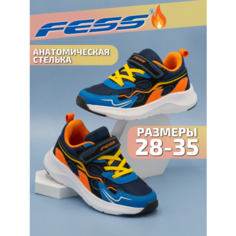 Кроссовки FESS, размер 32, сине-оранжевый