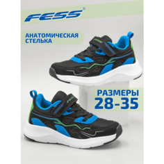 Кроссовки FESS, размер 33, черно-салатовый