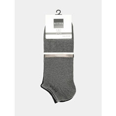 Носки Ritter jeans, комплект, 2 пары, размер 39/42, черный/серый
