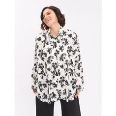 Блуза Artessa, размер 56/58, черный, белый Артесса