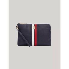Кошелек TOMMY HILFIGER, фактура матовая, темно-синий