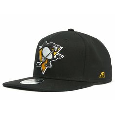 Бейсболка Atributika & Club Snapback для мужчин и женщин, размер 56-59(one size) Pittsburgh Penguins, черный