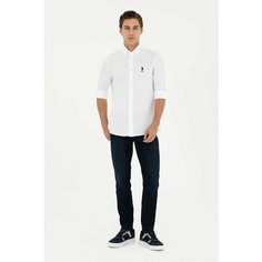 Рубашка U.S. POLO ASSN., размер M, белый