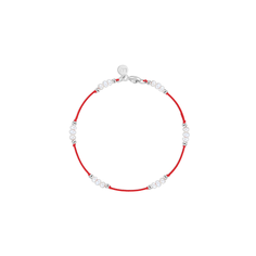 Браслет LU Jewel, жемчуг пресноводный культивированный, 1 шт., размер 16 см, красный