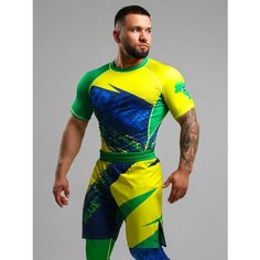 Футболка Barracuda, размер 3XL, зеленый, синий, желтый