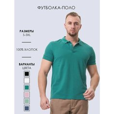 Поло Frutto Rosso для мужчин, размер S, сине-зеленый