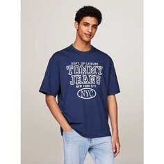 Футболка Tommy Jeans, размер L, темно-синий