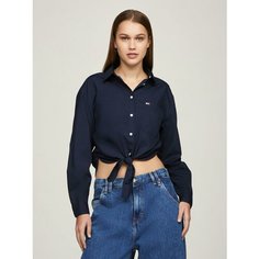 Рубашка Tommy Jeans, размер M, темно-синий