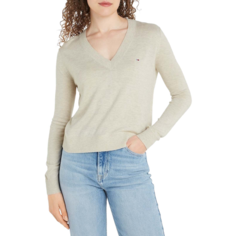 Пуловер Tommy Jeans, размер XS, , бежевый