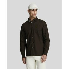 Рубашка Lyle & Scott Plain Oxford Shirt, размер S, коричневый