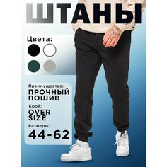 Брюки спортивные Премиум, размер 2XL/185, черный/черный Am Me