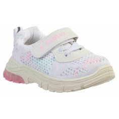 Кроссовки EcoTex Кроссовки для девочки ECOTEX STAR, Арт. 7-095TF, цвет: белый, Размер 26, размер стелька - 16,6 см., белый