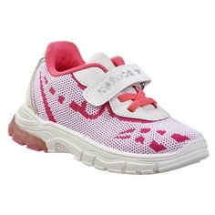 Кроссовки EcoTex Кроссовки для девочки ECOTEX STAR, Арт. 7-104TF, цвет: белые(малин), Размер 24, размер стелька - 15,2 см., белый/малиновый