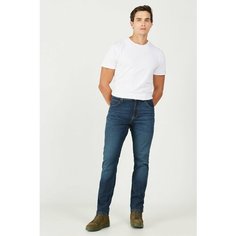 Джинсы зауженные Wrangler Texas Slim, размер W34/L30, лазурный