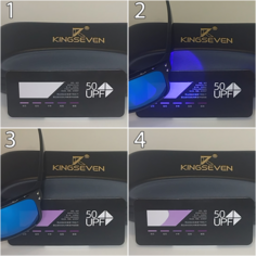 Солнцезащитные очки KINGSEVEN, черно-синий