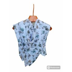 Платок для женщин,95х95 см, белый/бежевый Kesver