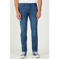 Джинсы зауженные Wrangler Texas Slim, размер W30/L32, синий