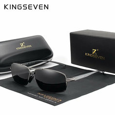 Солнцезащитные очки KINGSEVEN, металлик
