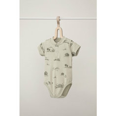 Боди crockid К 6528/сельский пейзаж на фисташковом муссе, размер 52/80, зеленый